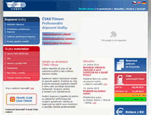 Tablet Screenshot of csad-tisnov.cz